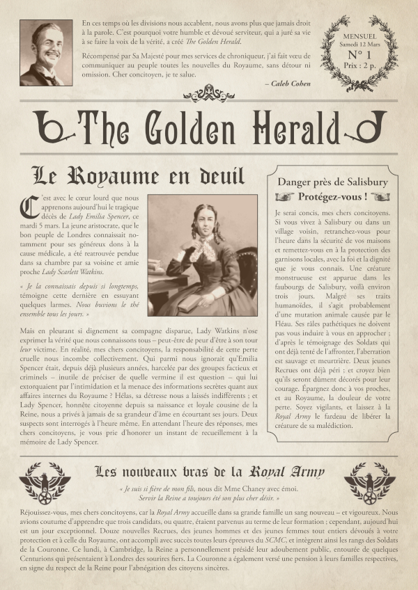 THE GOLDEN HERALD disponible gratuitement 📰